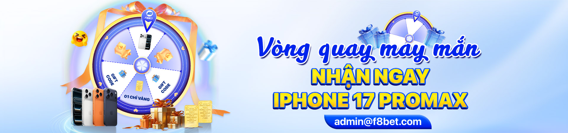 f8bet banner sự kiện vòng quay iphone